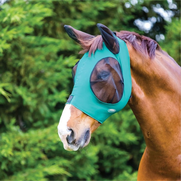 Weatherbeeta Deluxe Stretch Bug Eye Saver With Ears 1009573015 - Hunter Green
